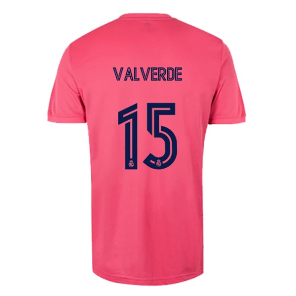 Camiseta Real Madrid 2ª Kit NO.15 Valverde 2020 2021 Rosa